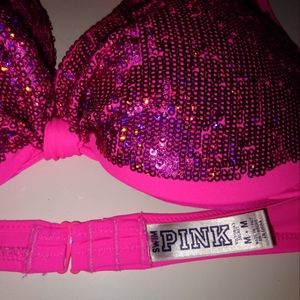 PINK Bikini Top Hot Pink- Medium